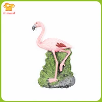 bird silicone mould dry model early learning painting tools phoenicopteriformes pesce mold