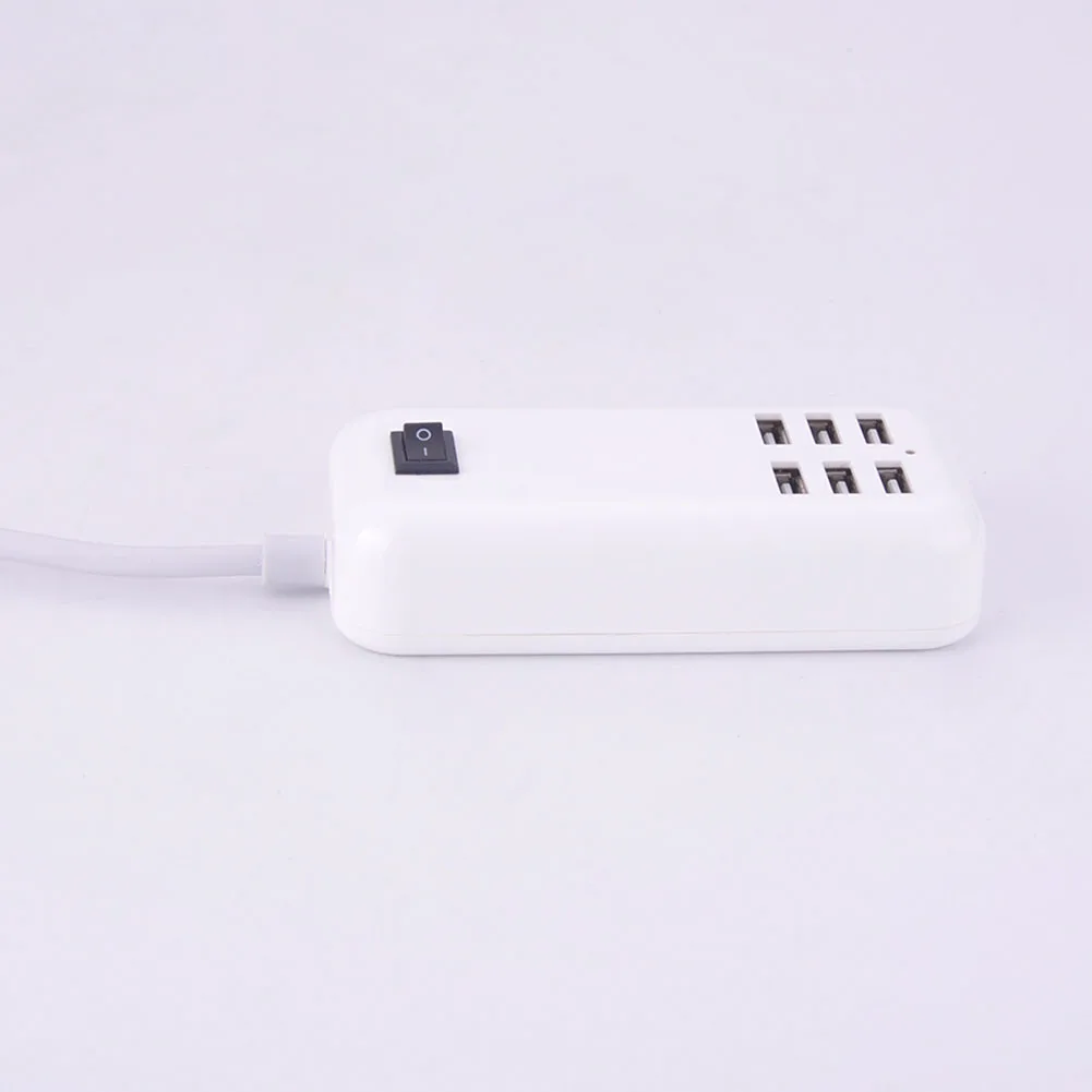 Универсальное зарядное устройство USB с 6 портами штепсельная вилка ЕС 15 Вт 3 А