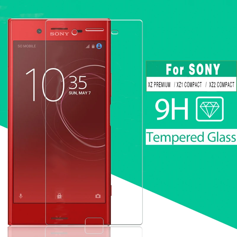 Стеклянная пленка Закаленное стекло для Sony Xperia XZ2 XZ1 Compact XZ Premium G8441 G8141 защитная с
