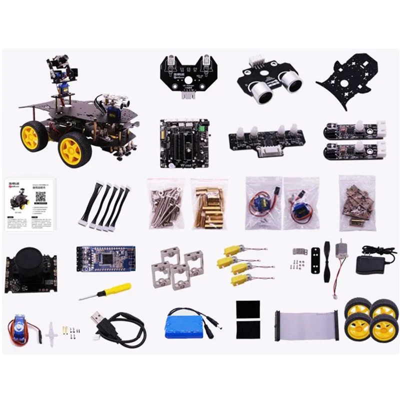 

Yahboom 4WD smart robot RC Car smart car with WIFI camera for Raspberry Pi 4B/3B+ RC Toys