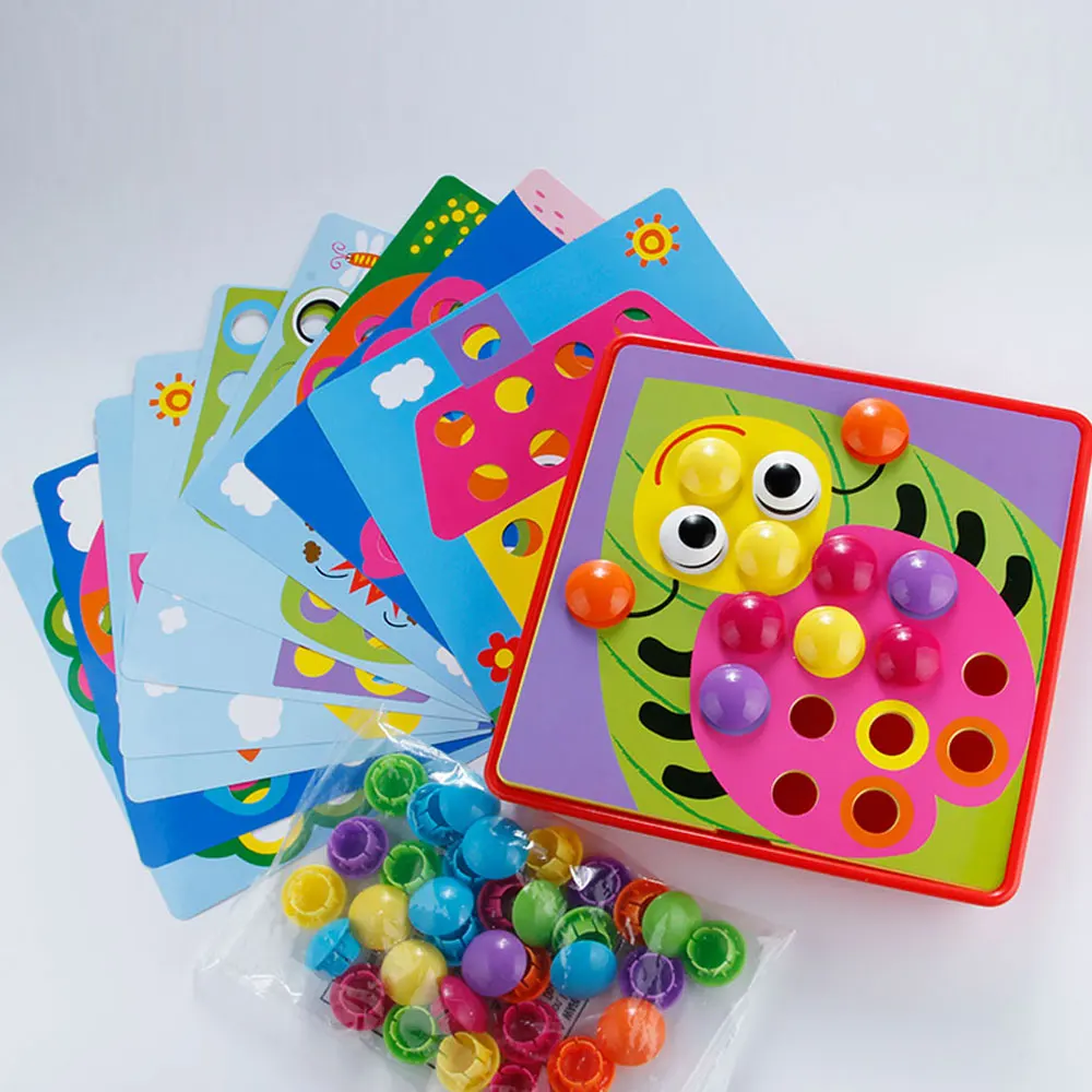 3D Пазлы игрушка для детей Pegboard образовательная композитная картинка головоломка