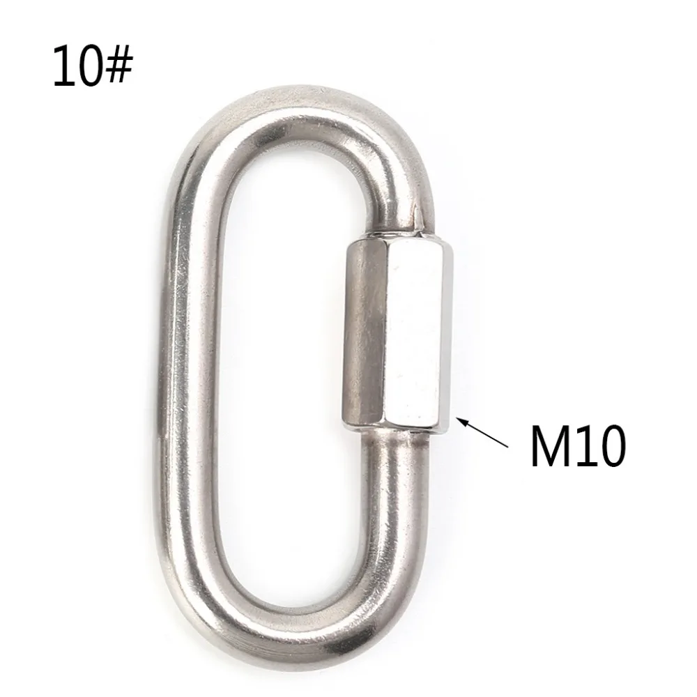 1 шт. винтовой замок из нержавеющей стали карабин для скалолазания быстрого