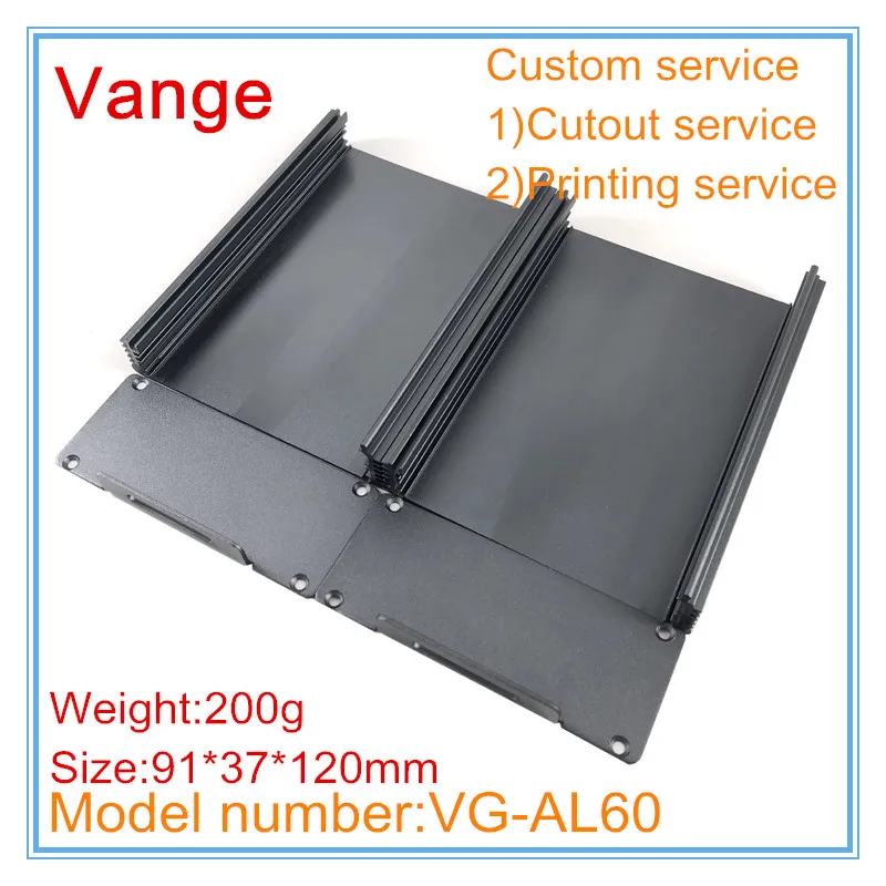 1 шт./лот алюминиевый корпус железного серого цвета diy 6063-T5 91*37*120 мм для GPS