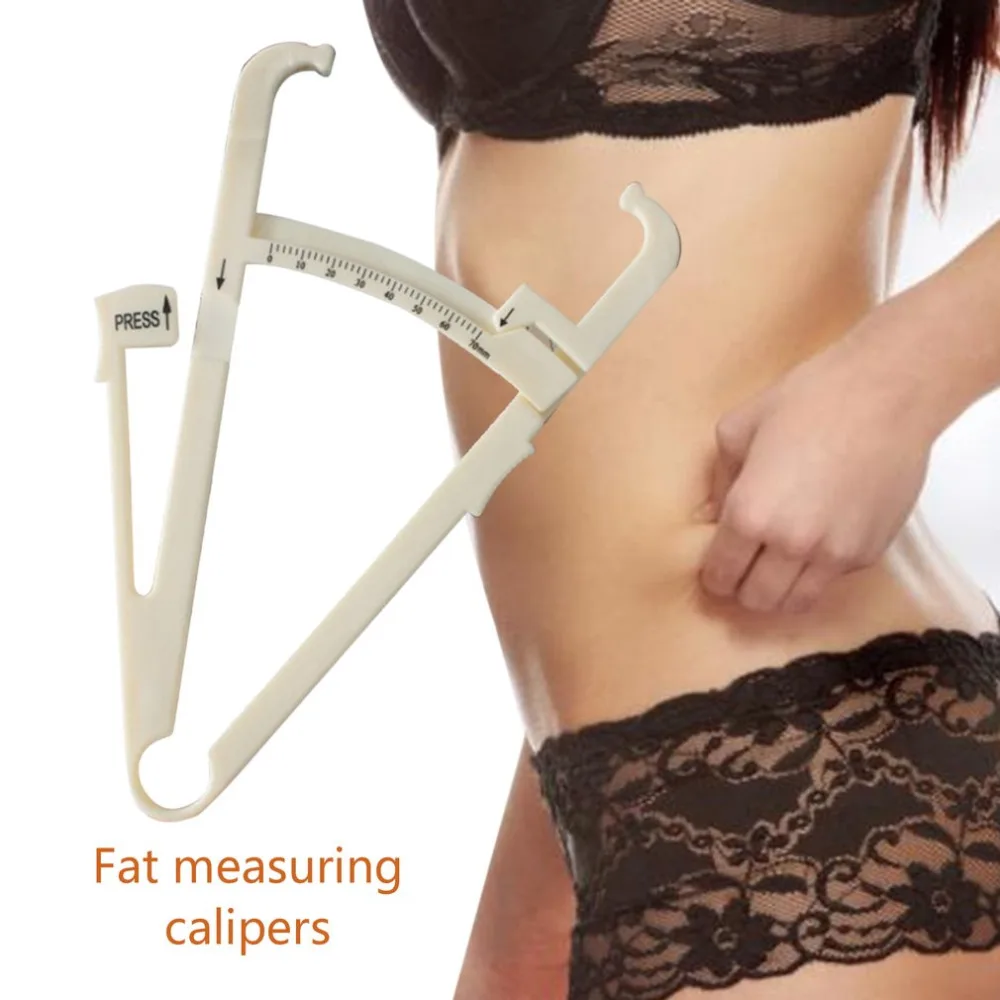 Body Fat Caliper Tester Fitness Analyzer Measuring Charts Keep Health Slim Clamp Foldable Measurement Tool for Men Women | Инструменты