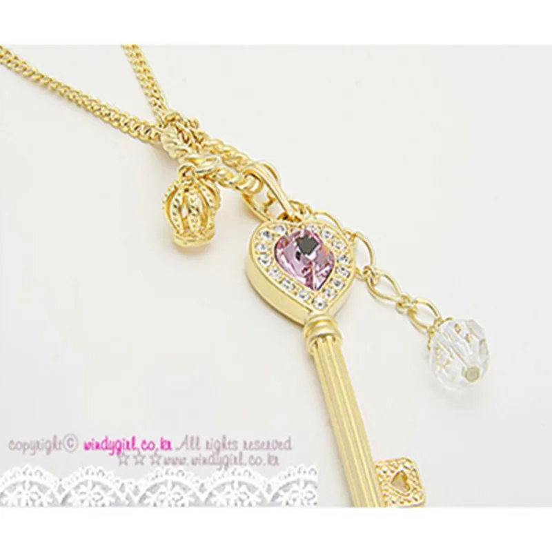 2017 длинный участок ожерелье Европа и Америка Золотая Корона брелок свитер