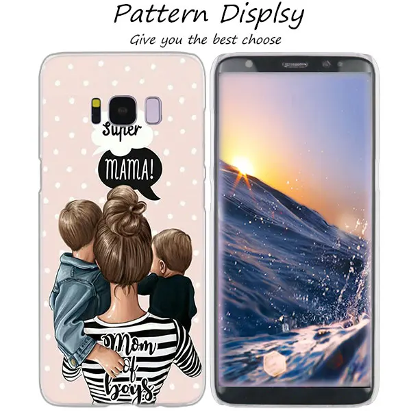 Модный прозрачный чехол MLLSE для мамы, девочки и мальчика, чехол для samsung Galaxy S10 Lite S9 S8 Plus S7 S6 Edge S5 S4 Mini - Цвет: 04