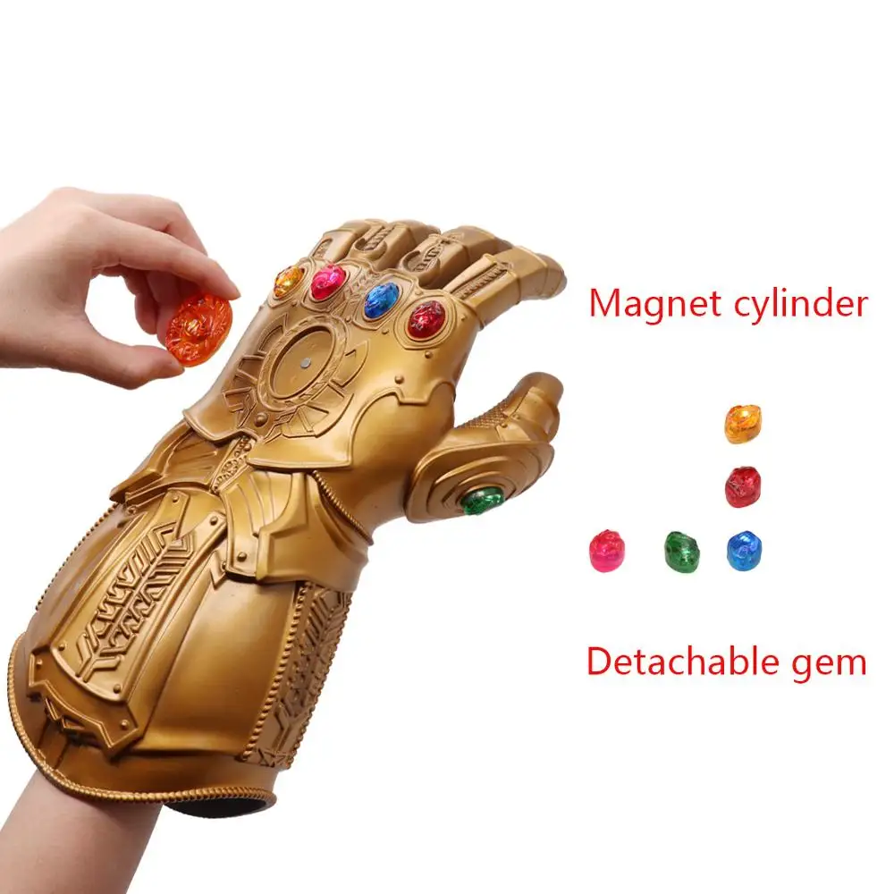 Новая версия Infinity Gauntlet светодиодный светильник ПВХ перчатки Таноса для