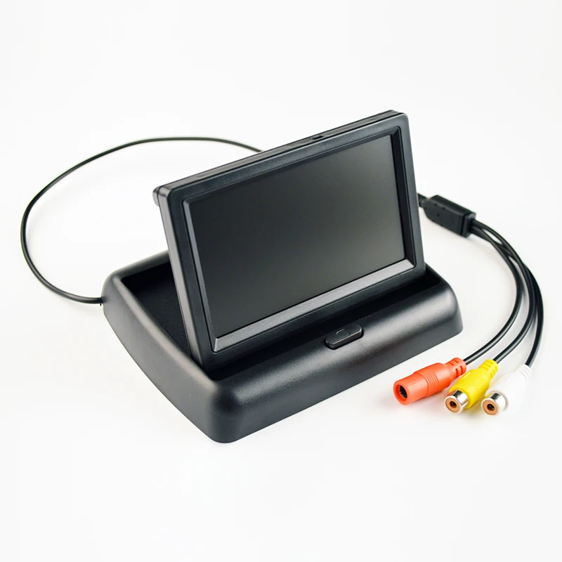 Hipppcron 4," Автомобильный Монитор складной цветной TFT-LCD монитор заднего вида автомобиля 4,3 дюймов парковочная система для камеры заднего вида автомобиля