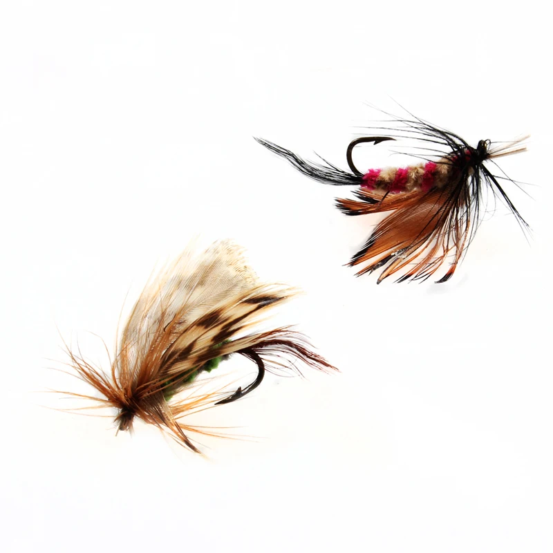 Нахлыстом Мух Сухой Бабочка Рыболовные Приманки и Лосось Форель Fly 48 шт./лот |