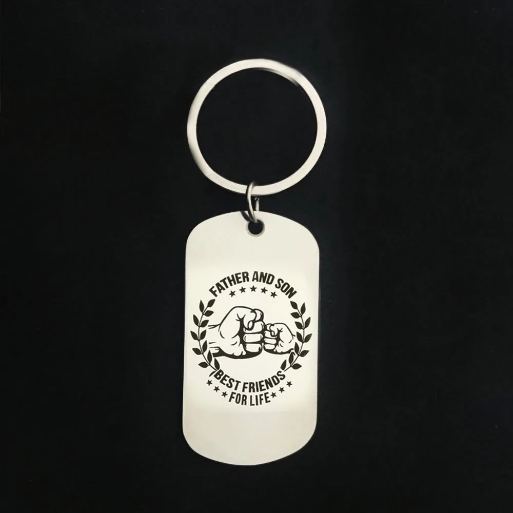 Брелок для ключей CAXYBB из нержавеющей стали с надписью Мой сын|stainless steel keyring|best