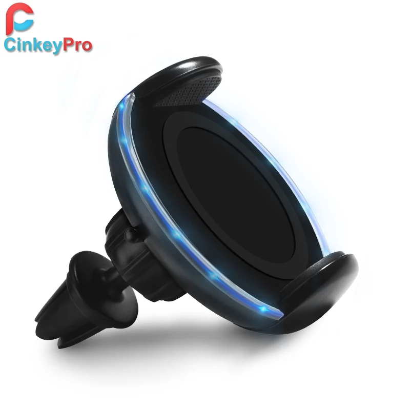 CinkeyPro QI Беспроводной автомобиля Зарядное устройство для iPhone 8 10 X samsung S8