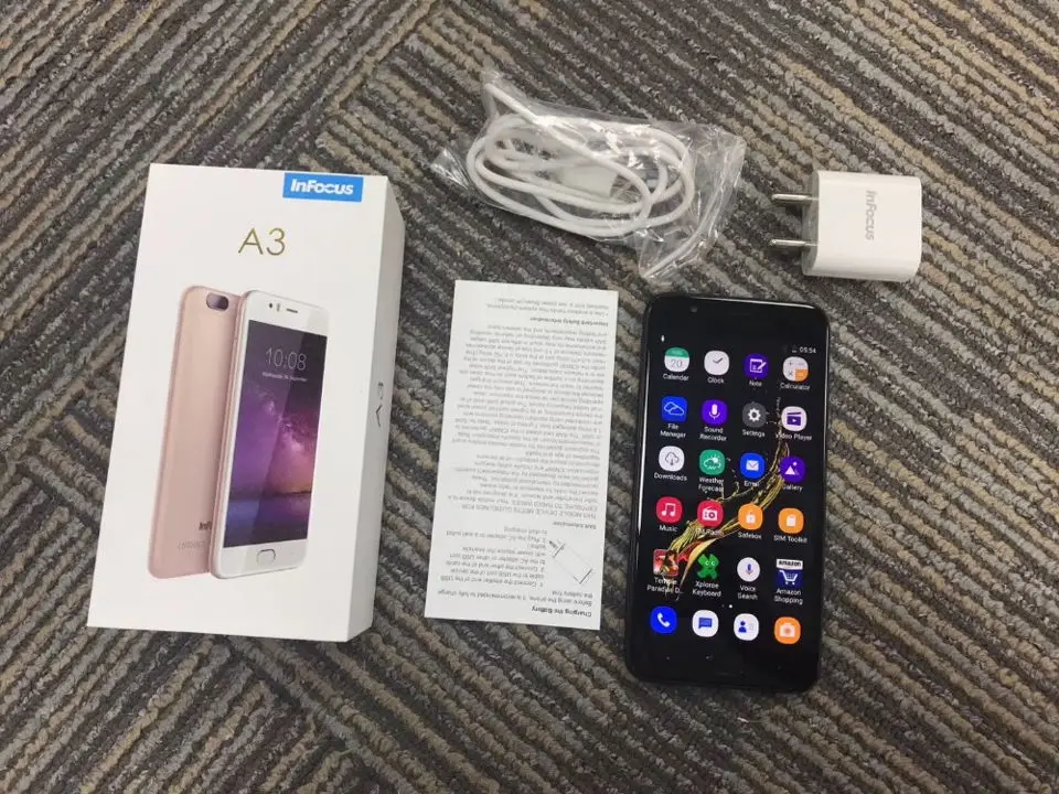 Infocus A3 мобильный телефон 5,2 дюймов MT6737W четырехъядерный 2 Гб ОЗУ 16 Гб ПЗУ 13,0 камера 3050 мАч Android 7,0 4G TDD-LTE смартфон