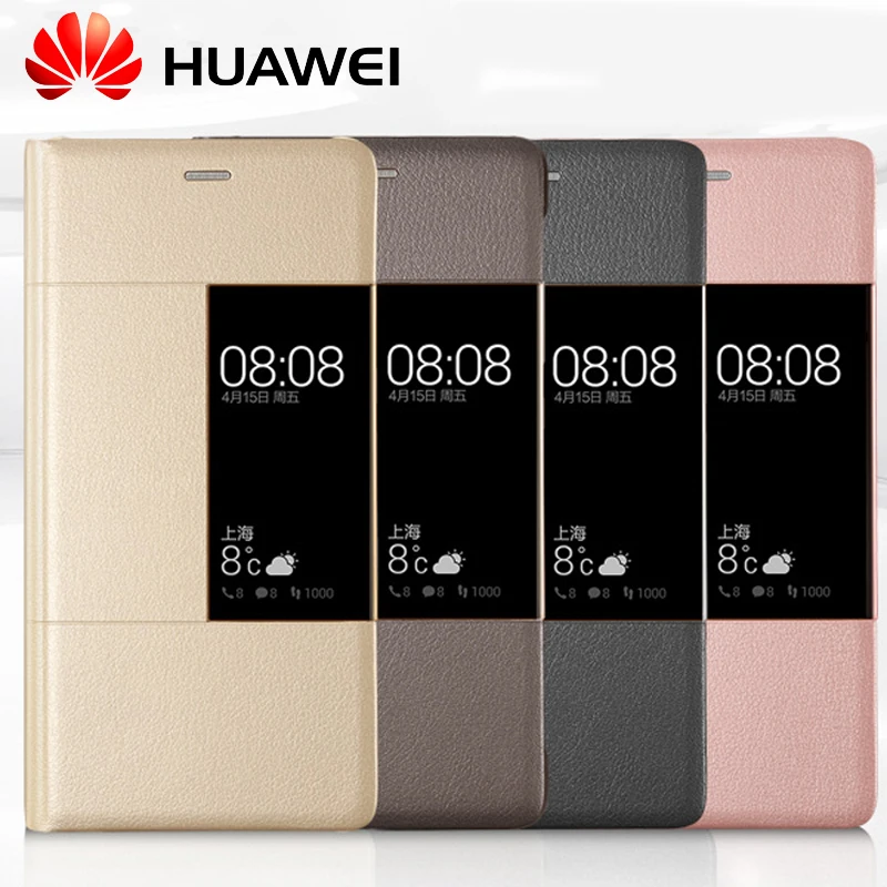HUAWEI P9 плюс Чехол официальный умный зеркальный обзора защитного стекла чехол-книжка из искусственной кожи чехол-бумажник чехол HUAWEI P9 чехол мобильного телефона чехол для телефона