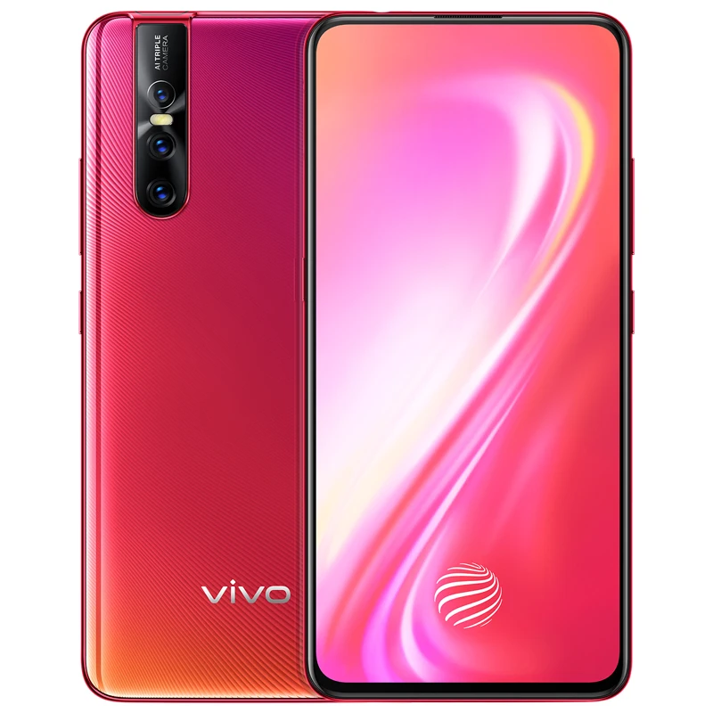 Красный Мобильный телефон Vivo S1 Pro, 4G LTE, Android 9,0, Восьмиядерный процессор Snapdragon 675, 6,39 дюймов, камера с подъемом отпечатков пальцев, большая батарея, Selife, камера 48 МП - Цвет: Красный