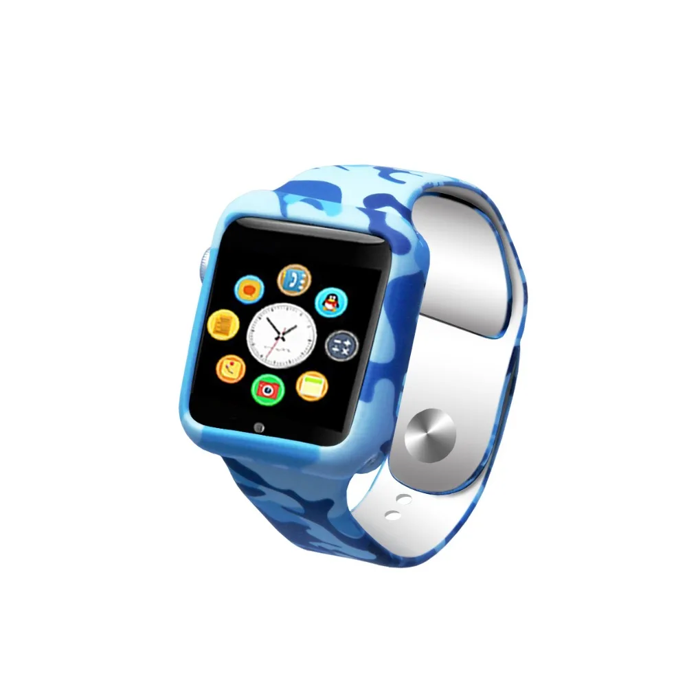 Хохлатый спортивный ремешок для Apple Watch 42 мм 38 мм силиконовый iwatch series 3 2 1 Камуфляжный узор браслет ремень Чехол