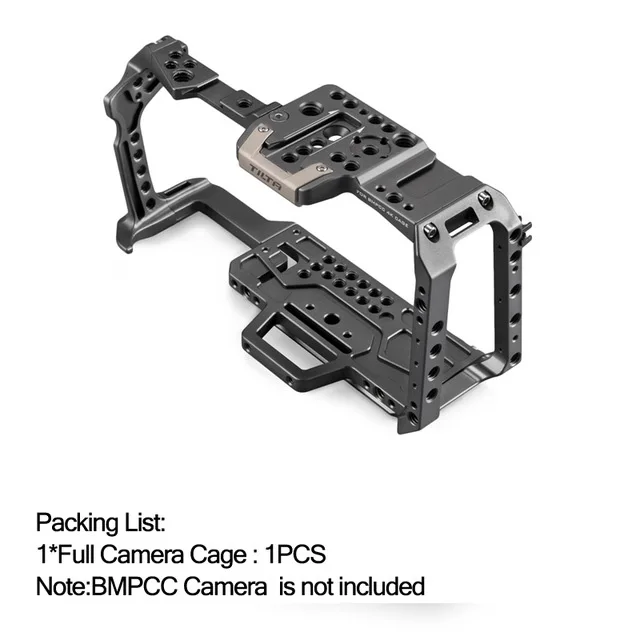 Full cage Tilta BMPCC 4 K/6 K клетка TA-T01-B-G SSD накопитель держатель Полная Клетка для камеры верхняя ручка для BMPCC 4K камера Базовый комплект VS Smallring - Цвет: Full cage