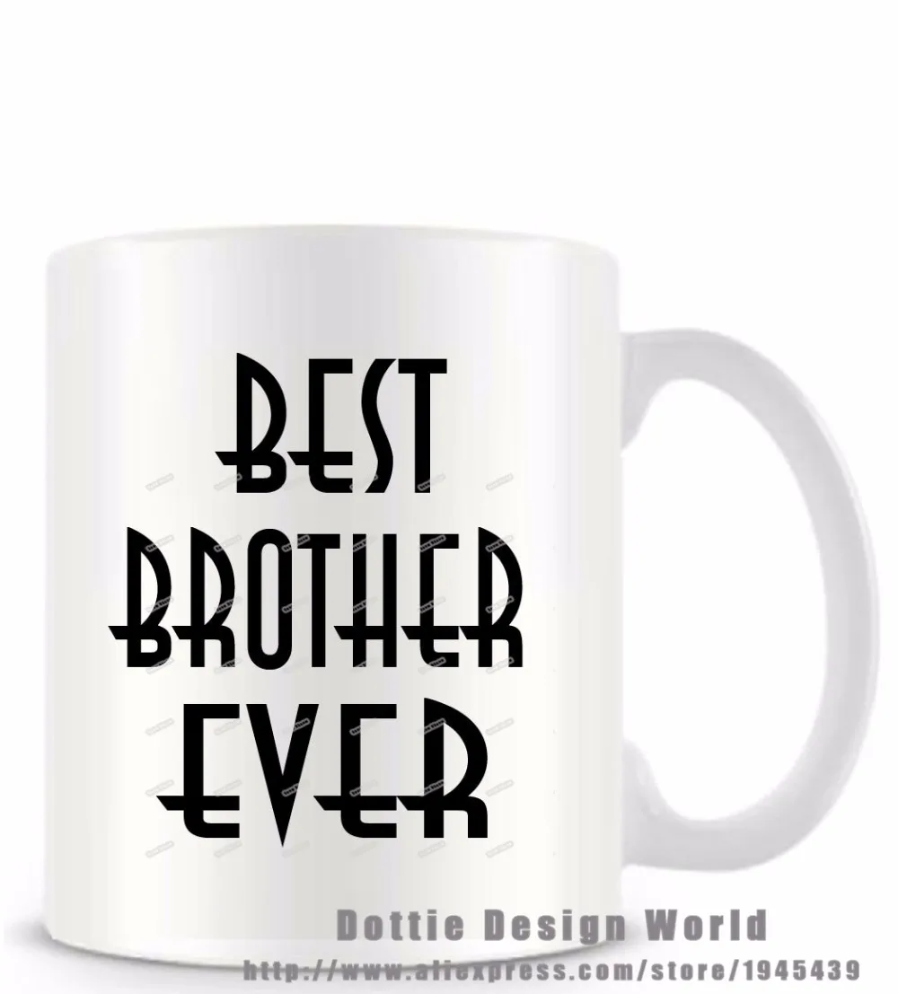 Лучший брат Ever забавная Новинка кружка для путешествий керамическая белая