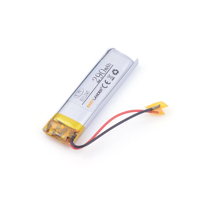 Литий ионные аккумуляторные батареи 501245 290 мАч для Bluetooth гарнитуры 3D очки Смарт