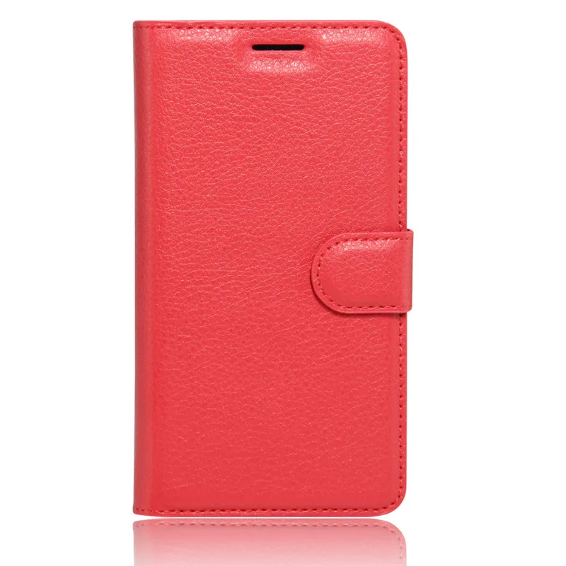 Vodafone Smart V8 чехол 5,5 дюймов бумажник чехол для телефона из искусственной кожи чехол для телефона Vodafone Smart V8 VFD710 VFD-710 чехол с откидной крышкой на заднем сиденье мешок - Цвет: Red