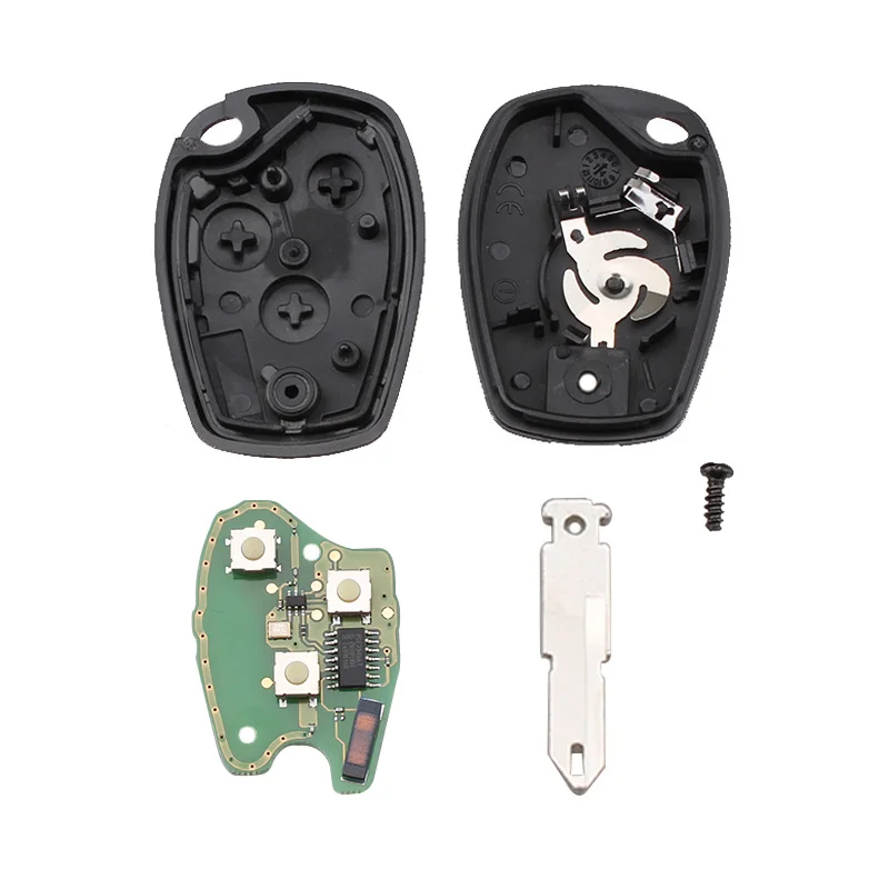 KEYYOU 3 кнопки Автомобильный Дистанционный ключ 433 МГц для Renault Megane Modus сlio Kangoo Logan Sandero Duster с чипом PCF7946 NE73 Blade