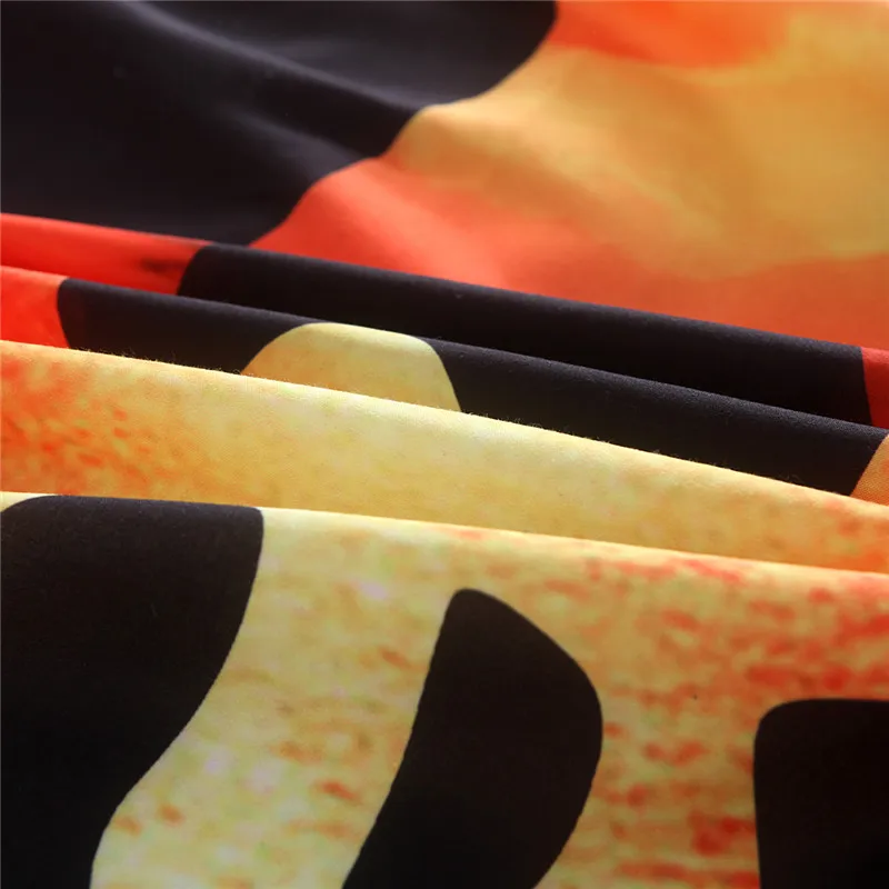 Набор пододеяльников с 3D черепом Королевский размер черный цвет сахарное