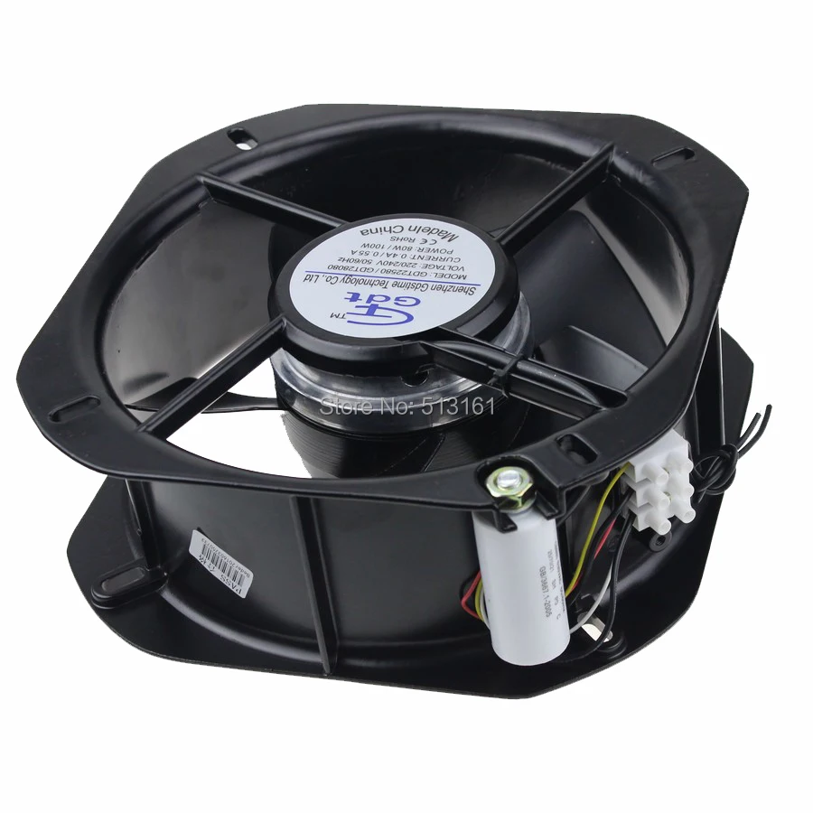 Gdstime 225 мм AC 220V 240V 225x225x80 MM осевой вентилятор охлаждения|cooling fan|220v cooling fanac fan |