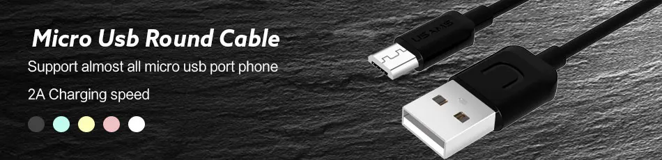 USAMS телефонный кабель для samsung huawei Android зарядный Micro USB кабель для синхронизации данных зарядный кабель 60 см/1,2 м шнур
