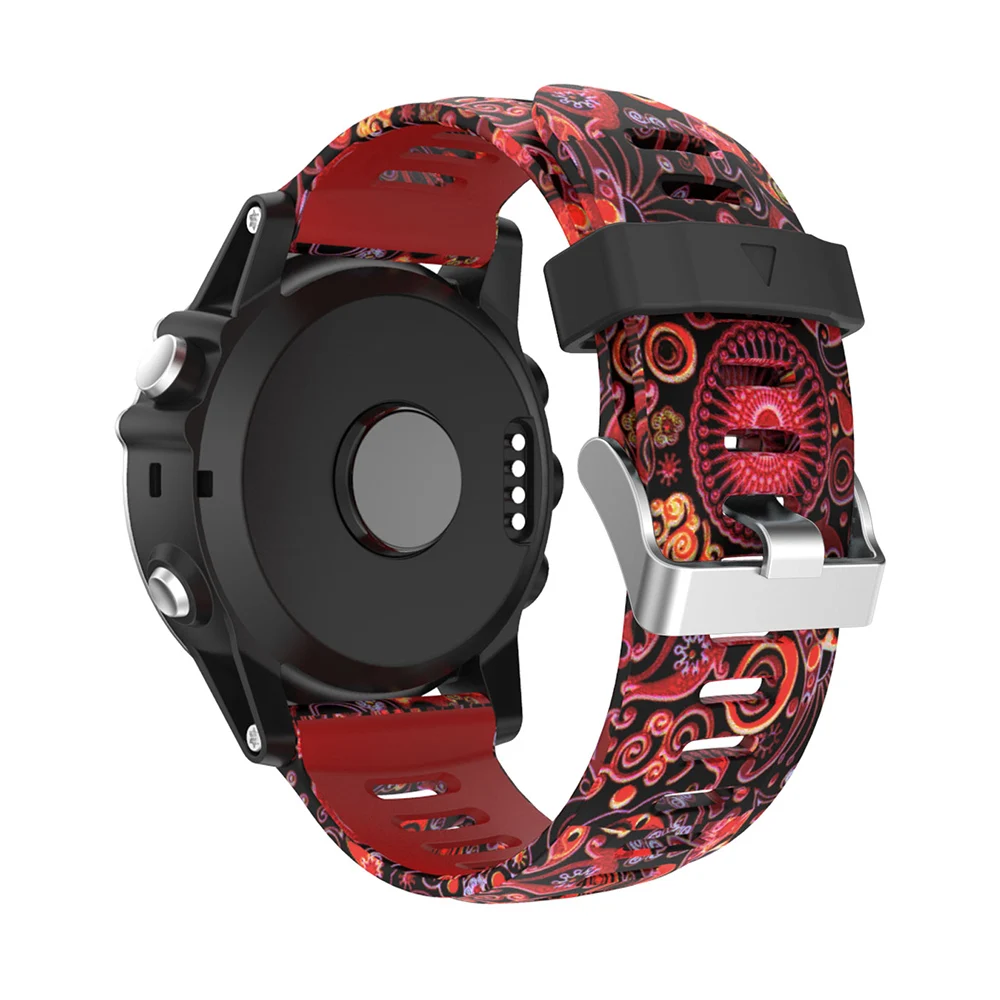 Ремешок ZENHEO силиконовый для наручных часов шириной 26 мм браслет Garmin Fenix 3