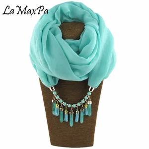 2018 The New pattern Solid Ring Scarf For Women ALL Seasons Elegant Pendant Scarf Female Jewelry Sca in USA (United States)