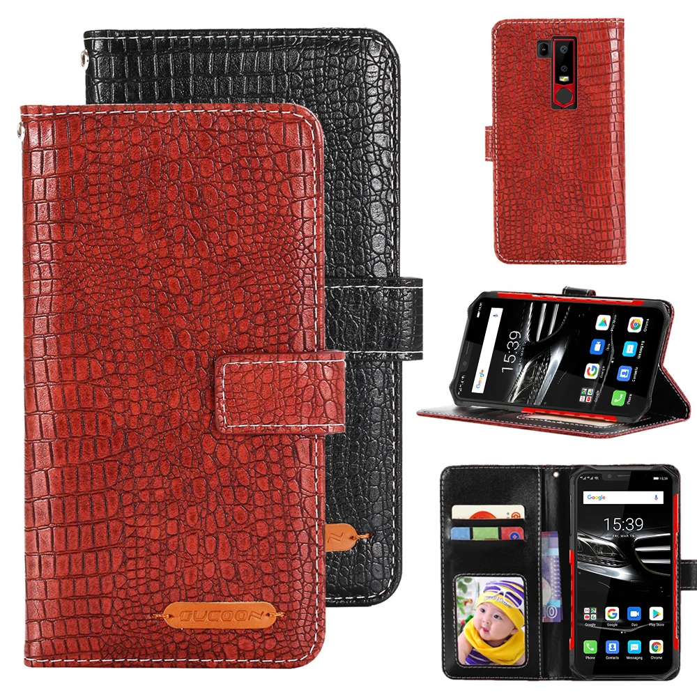 GUCOON модный крокодиловый кошелек для Ulefone Armor 6E чехол Роскошный чехол для телефона из искусственной кожи сумка для Ulefone Note 7 Чехол кошелек