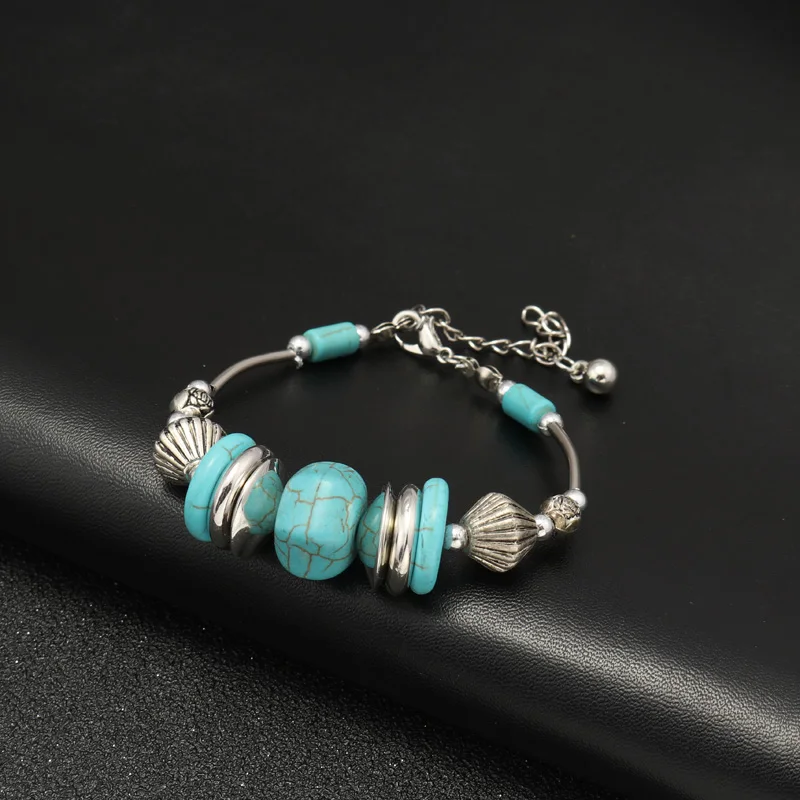 Btuamb Boho браслеты с натуральным камнем Новое поступление резные геометрические