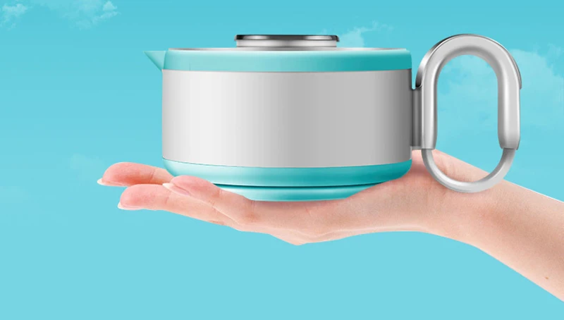 110-220V Electric Mini Travel Kettle Silicone Foldable Automatic Power-off Camping Portable Water Boiler With Cup Electric