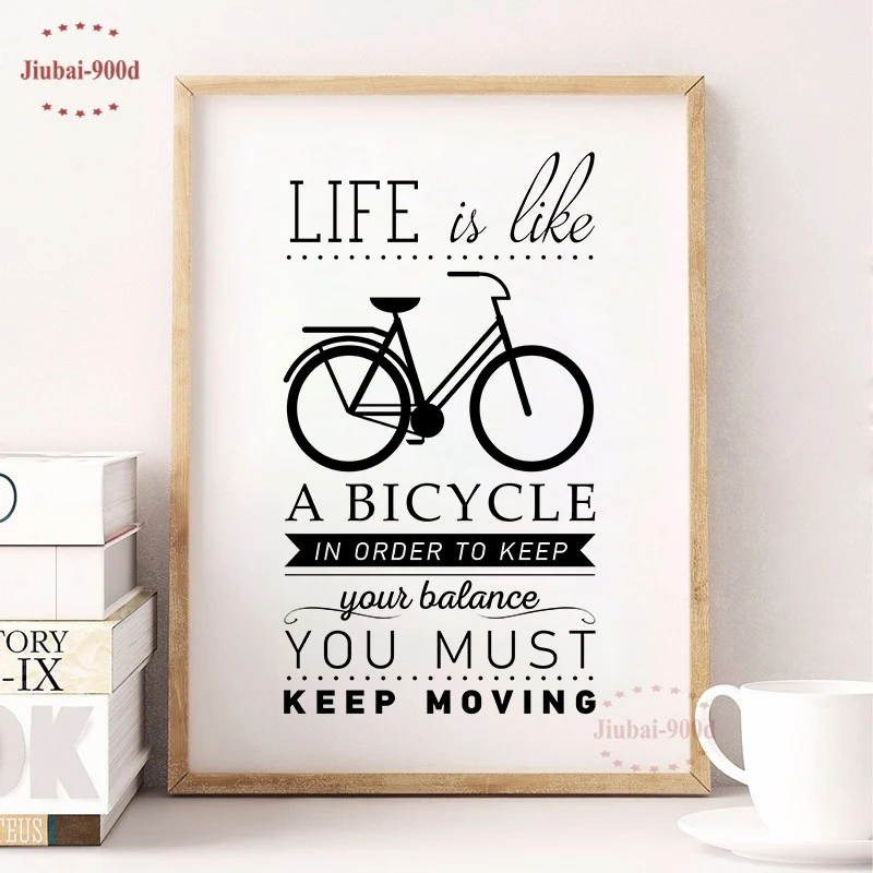 Постер с художественным принтом Life Quote тканевые настенные картины для украшения
