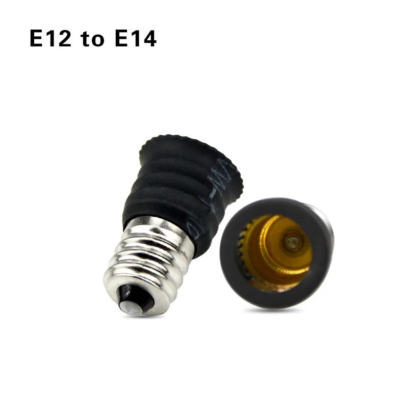E12 TO E14 1 шт. E27 E14 GU10 G9 E12 B22 база взаимного преобразования держатели ламп конвертер гнездо адаптера гнезд ламп светильник база для светодиодный лампы - Цвет: E12 TO E14