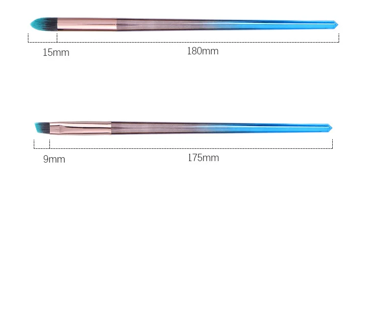 New Arrival 7PCS Gradient Color Handle Makeup Brushes Set Cosmetics Tools Make Up Brush Foundation Blusher Eye shadow Brush