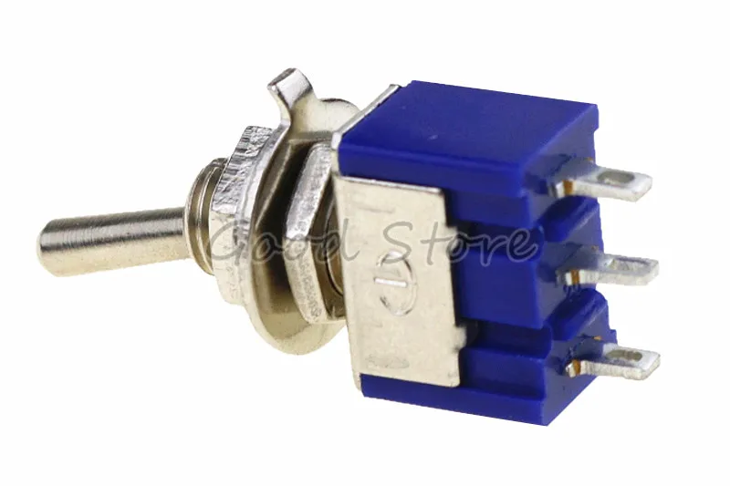 10 шт темно-синий ON-OFF-ON MTS-103 3 Pin Position переключатель AC 125V/6A 250V/3A SL | Обустройство дома
