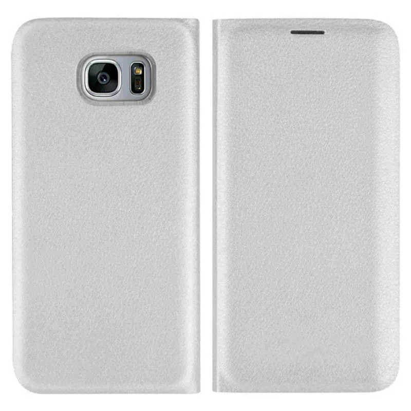 Белый Кожаный чехол-книжка с откидной крышкой для Samsung Galaxy A30 A50 M10 M20 A7 A6 A8 плюс A9 J4 J6 J8 S10E S10 Lite S9 S8 плюс S7 S6 край - Цвет: Белый