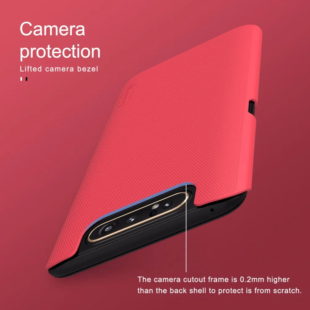 Чехол для samsung Galaxy A80 A90 NILLKIN Супер Матовый Защитный матовый жесткий чехол для samsung A80 A90 Подарочный держатель для телефона