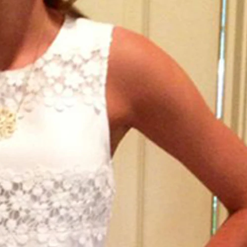 Women Summer Sexy Package Hip Slim Round Neck Sleeveless Lace Flower Mini Dress New Arrival | Женская одежда