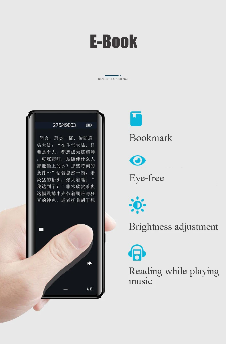 Vandlion X5 lossless MP4 музыкальный плеер HIFI спортивный Walkman FM радио Электронная книга секундомер видео встроенный динамик MP 3 4 аудио рекордер