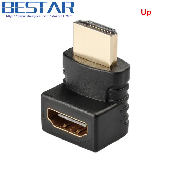 Позолоченный угловой переходник HDMI v1.4 4k 30 Гц|hdmi plug|degree anglemale to male hdmi |