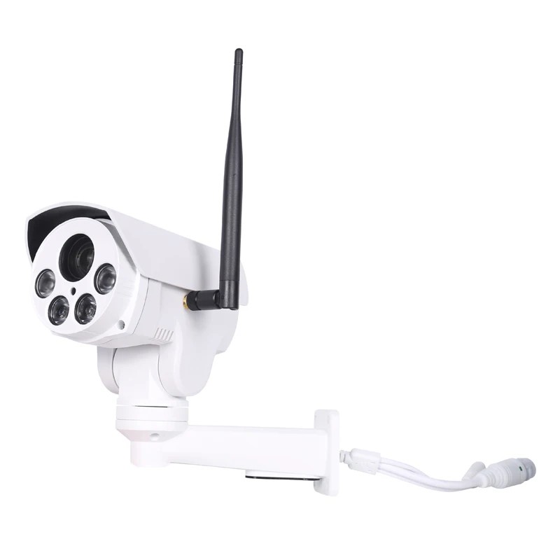 HD WIFI P2P наружная пуля 4X оптический зум 2 8 12 мм объектив Mini PTZ Bullet AHD камера 4PCS Array Leds IR