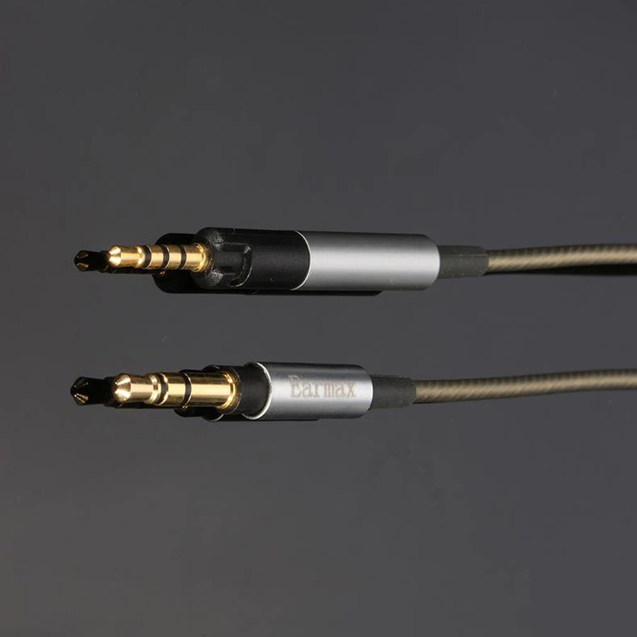 Кабель для наушников Earmax Sennheiser HD598 HD558 HD518 HD595 кабель гарнитуры с серебряным