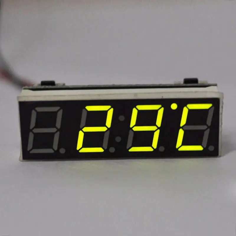 12V 24V Car Auto Digital Led Electronic Time Clock + Thermometer Voltmeter Three Colors For Choose | Автомобили и мотоциклы