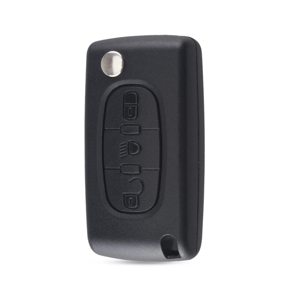 Чехол для ключей KEYYOU Uncut/Cut с 3 кнопками и откидной крышкой Peugeot Partner 306 407 VA2 Blade