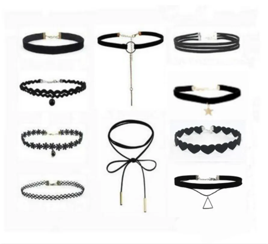 Модные ювелирные изделия 10 шт./компл. готическое ожерелье набор сексуальное