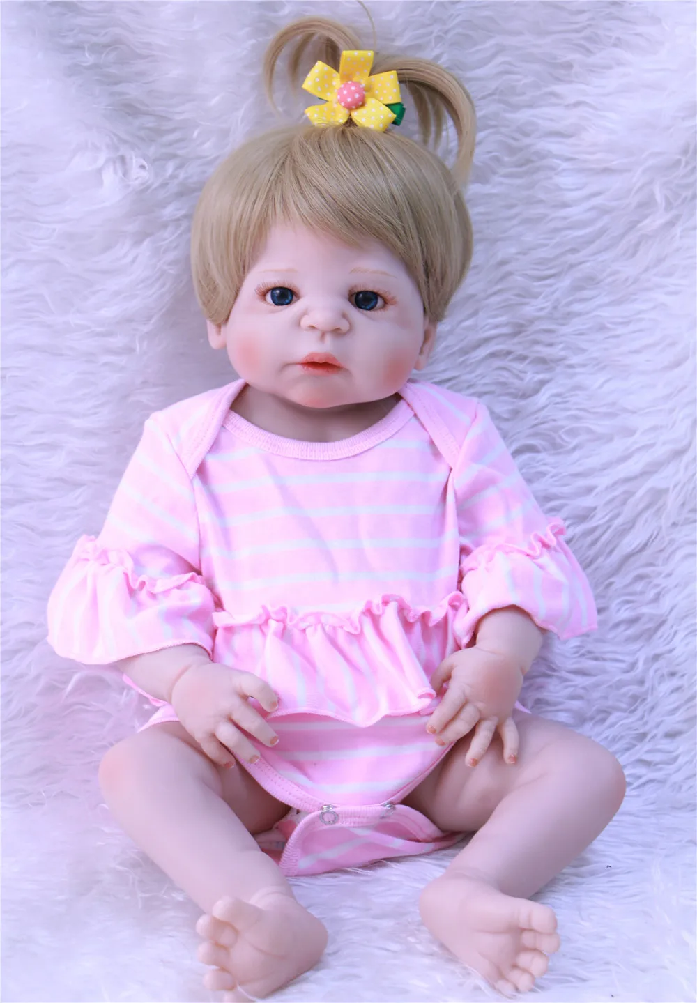 55 см Реалистичная прелестная кукла для малышей мягкие виниловые куклы