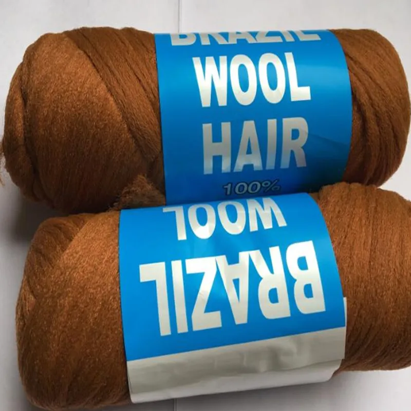 factory price  27 bundles 70g per bundle Brazilian wool hair low temprature flame retardant synthetic fiber for braiding