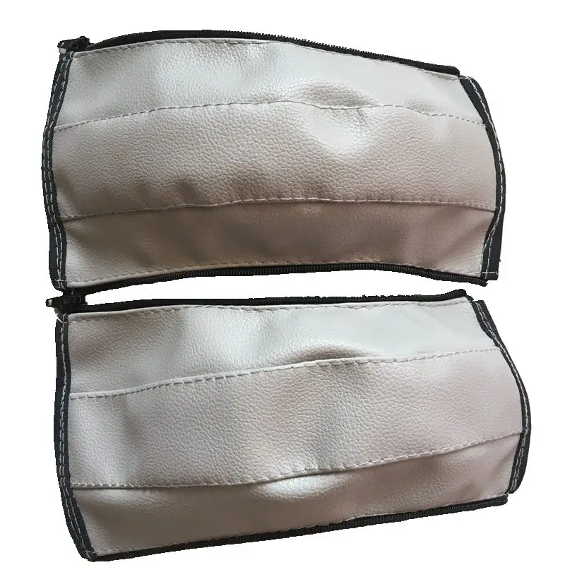 Bugaboo Cameleon аксессуары для детской коляски, ручки для детской коляски, защитный чехол из искусственной кожи, чехлы на подлокотники, ручки на заказ - Цвет: mom 2pcs gray