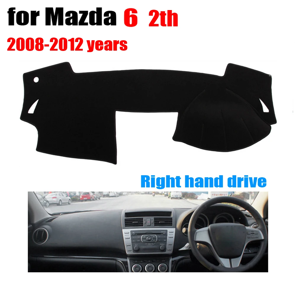 Крышка приборной панели автомобиля коврик для Mazda 6 2th 2008-2012 лет правый руль dashmat pad